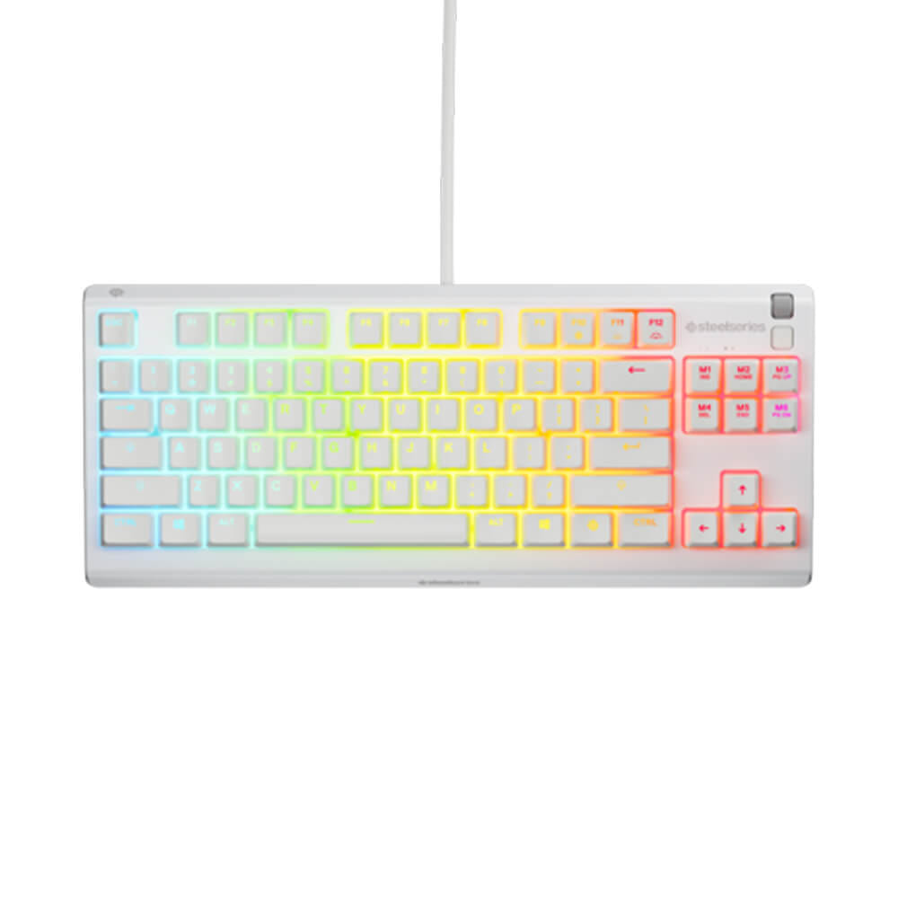 คีย์บอร์ดเกมมิ่ง STEELSERIES APEX 3 TKL สีขาว_8