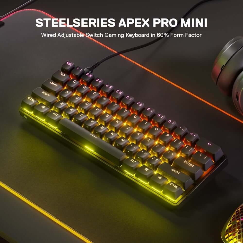 คีย์บอร์ดเกมมิ่ง STEELSERIES APEX PRO MINI MAGNETIC GAMING KEYBOARD