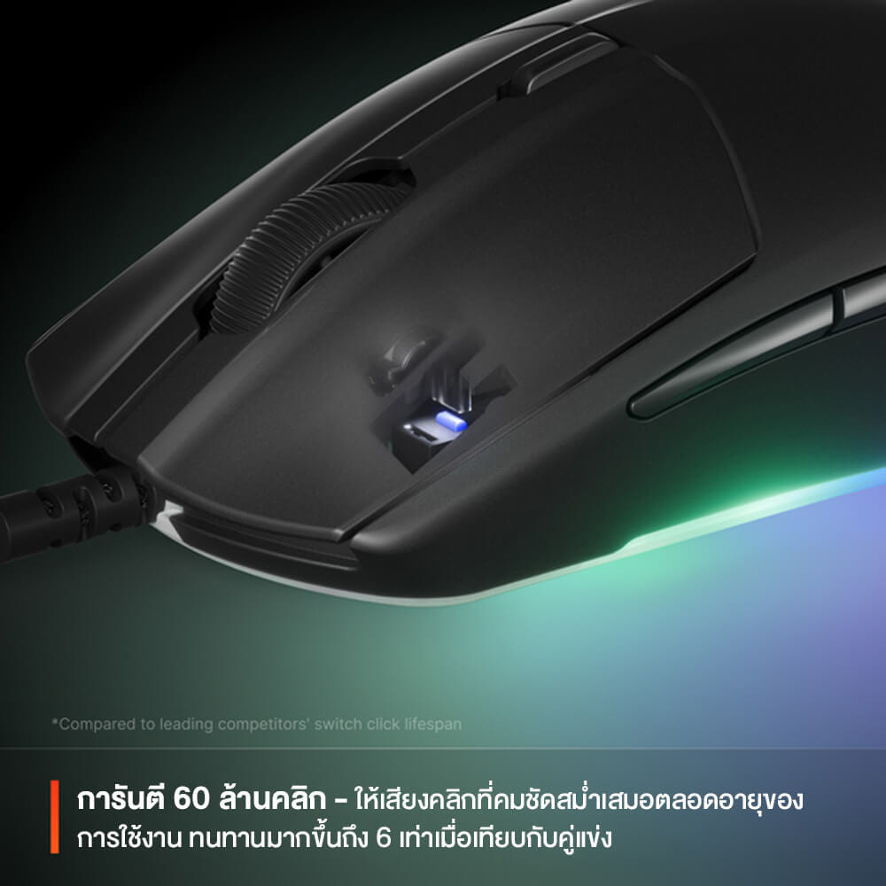 เมาส์เกมมิ่ง STEELSERIES RIVAL 3 GEN 2 สีดำ_3