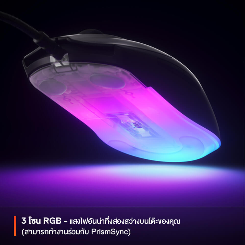 เมาส์เกมมิ่ง STEELSERIES RIVAL 3 GEN 2 สีดำ_4