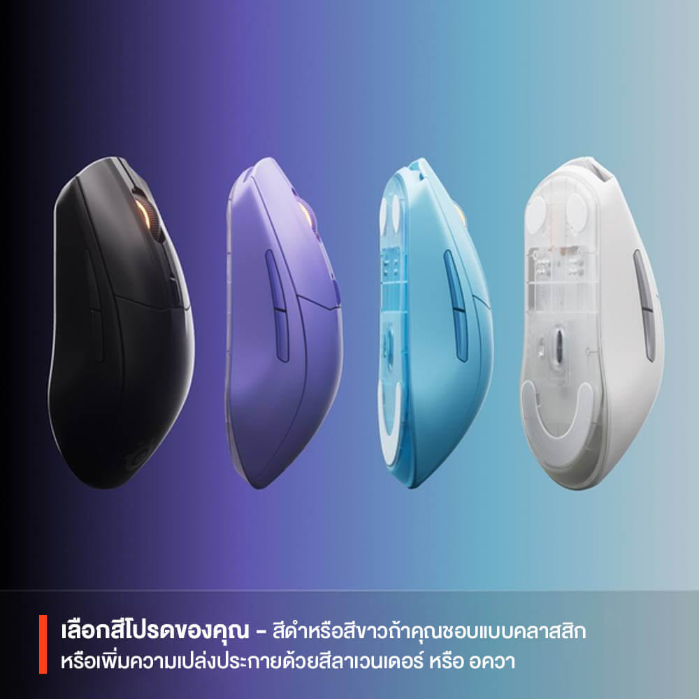 เมาส์เกมมิ่ง STEELSERIES RIVAL 3 WIRELESS GEN 2 สีขาว_6