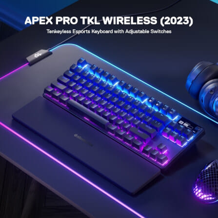 คีย์บอร์ดไร้สาย STEELSERIES APEX PRO TKL WIRELESS MAGNETIC GAMING KEYBOARD_1