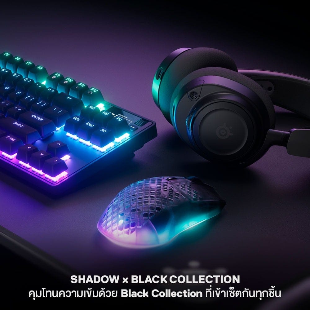 เม้าส์เกมมิ่งไร้สาย STEELSERIES AEROX 3 WIRELESS GEN 2 - SHADOW_5