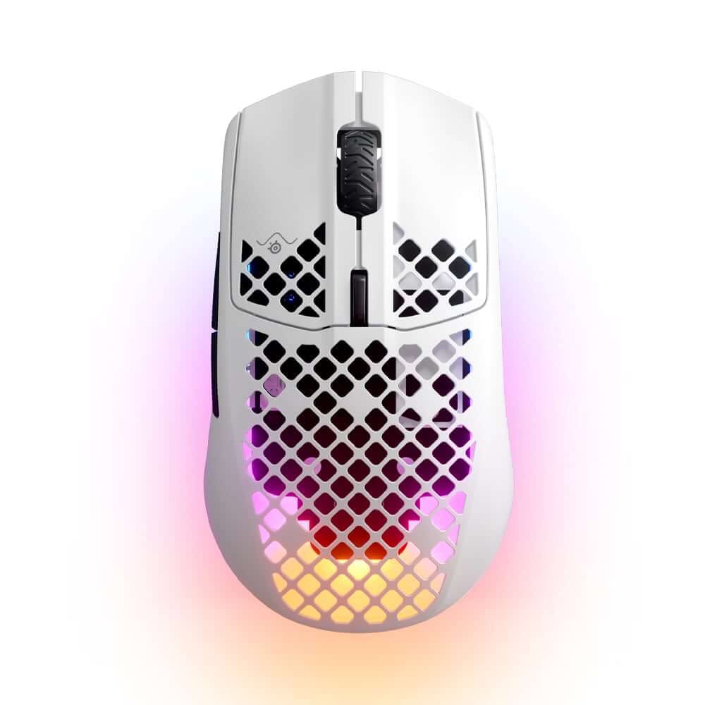 เมาส์เกมมิ่งไร้สาย STEELSERIES AEROX 3 สีขาว_0