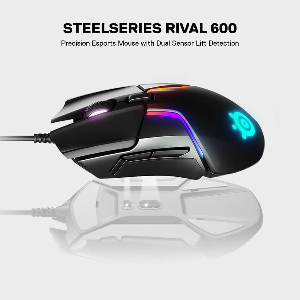 เมาส์เกมมิ่ง STEELSERIES RIVAL 600 สีดำ_1