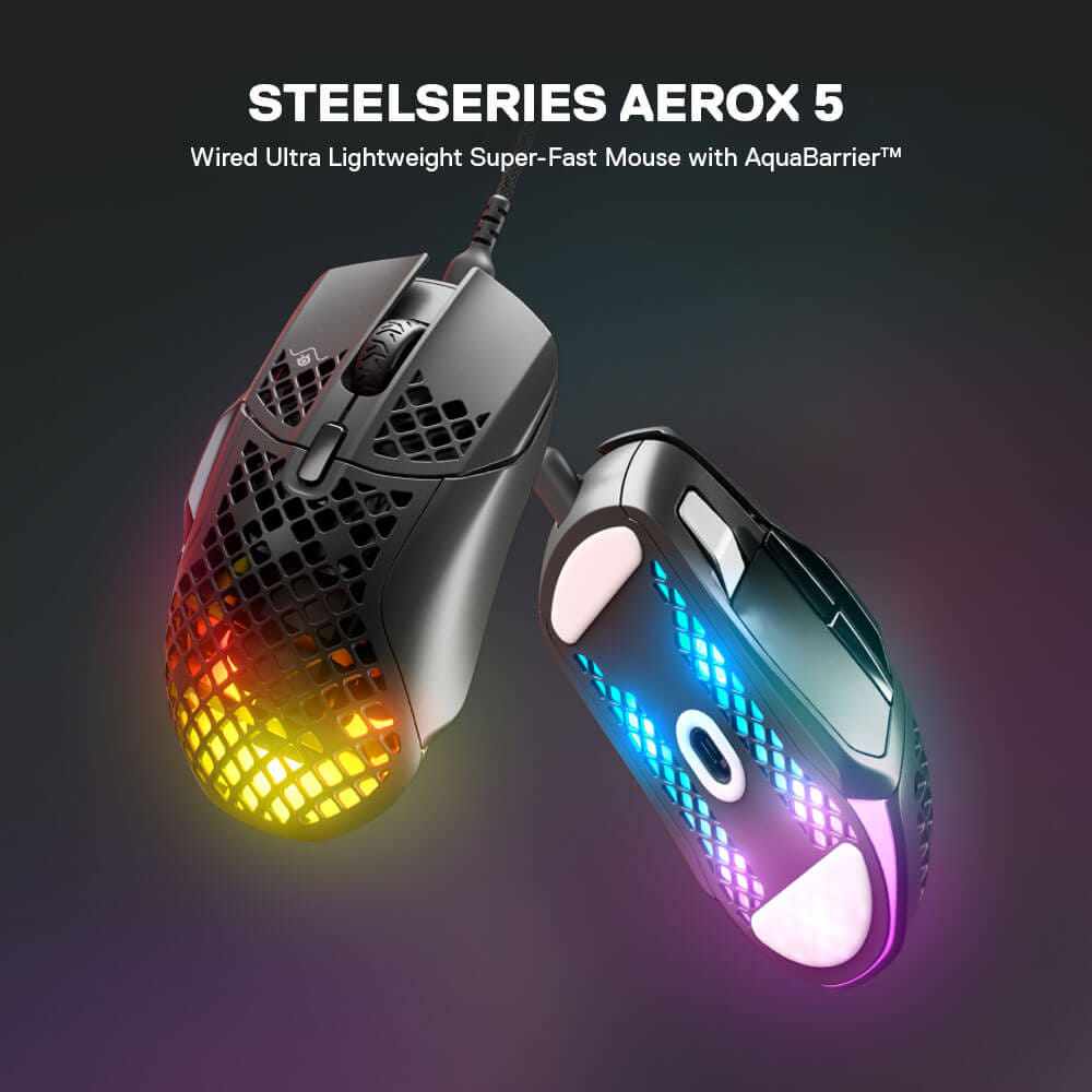 เมาส์เกมมิ่ง STEELSERIES AEROX 5 สีดำ_1