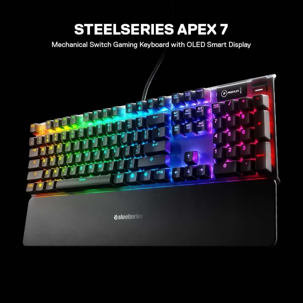 คีย์บอร์ดเกมมิ่ง STEELSERIES APEX 7 BLUE SWITCH_1
