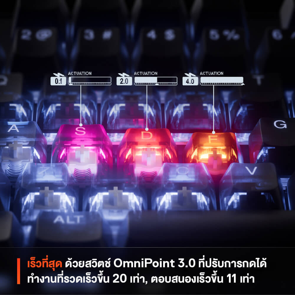คีย์บอร์ดเกมมิ่ง STEELSERIES APEX PRO TKL GEN 3 สีขาว_2