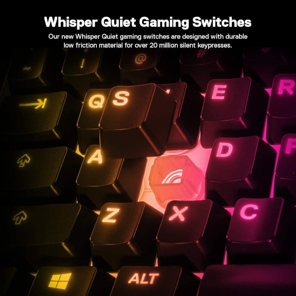 คีย์บอร์ดเกมมิ่ง STEELSERIES APEX 3 TKL สีม่วง_4
