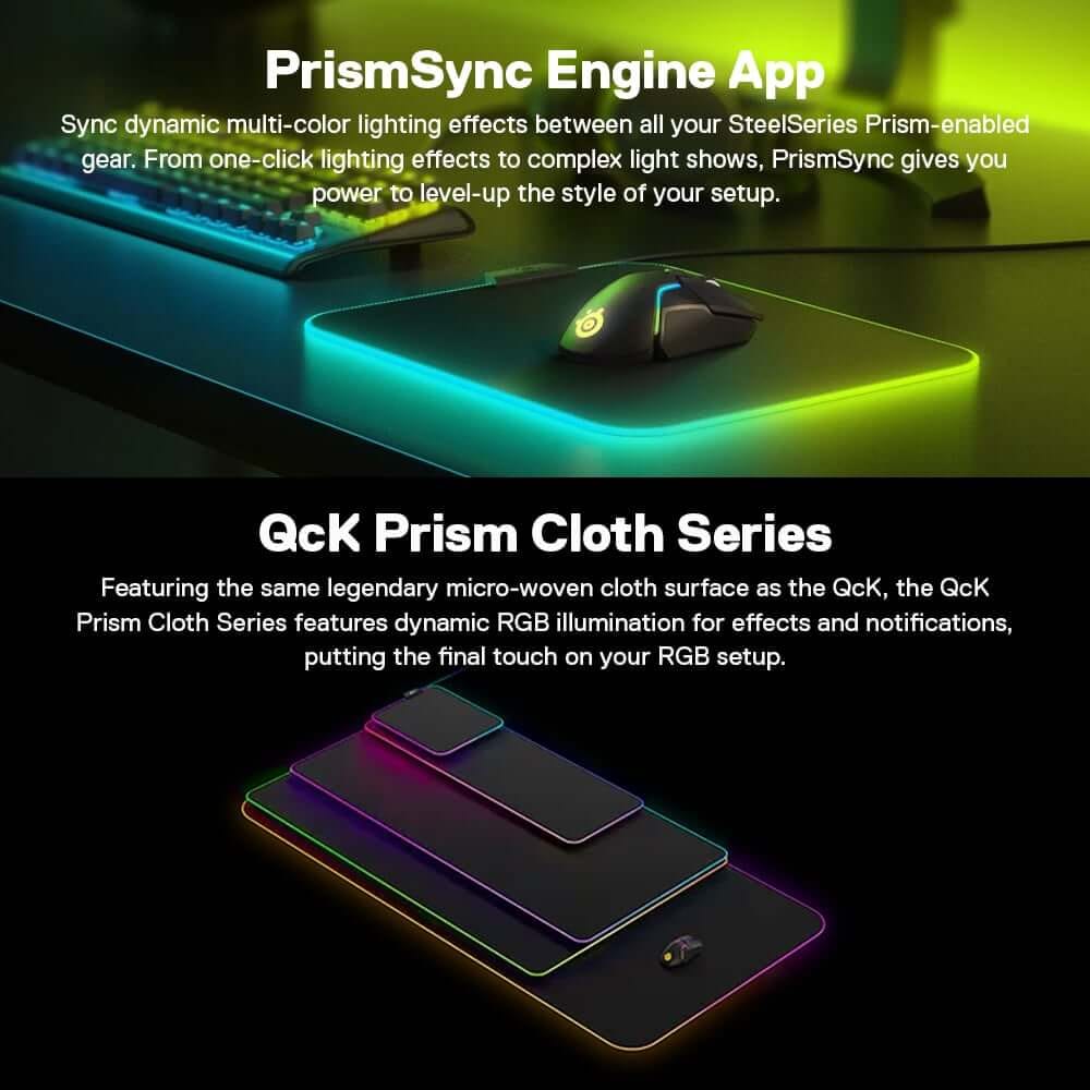 แผ่นรองเมาส์ STEELSERIES QCK PRISM CLOTH ไซซ์ M_5