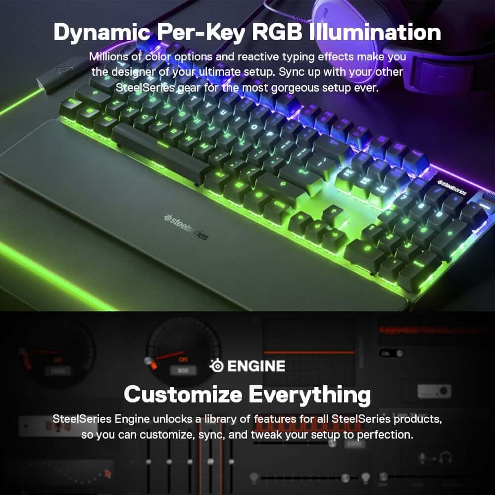 คีย์บอร์ดเกมมิ่ง STEELSERIES APEX 7 BLUE SWITCH_6