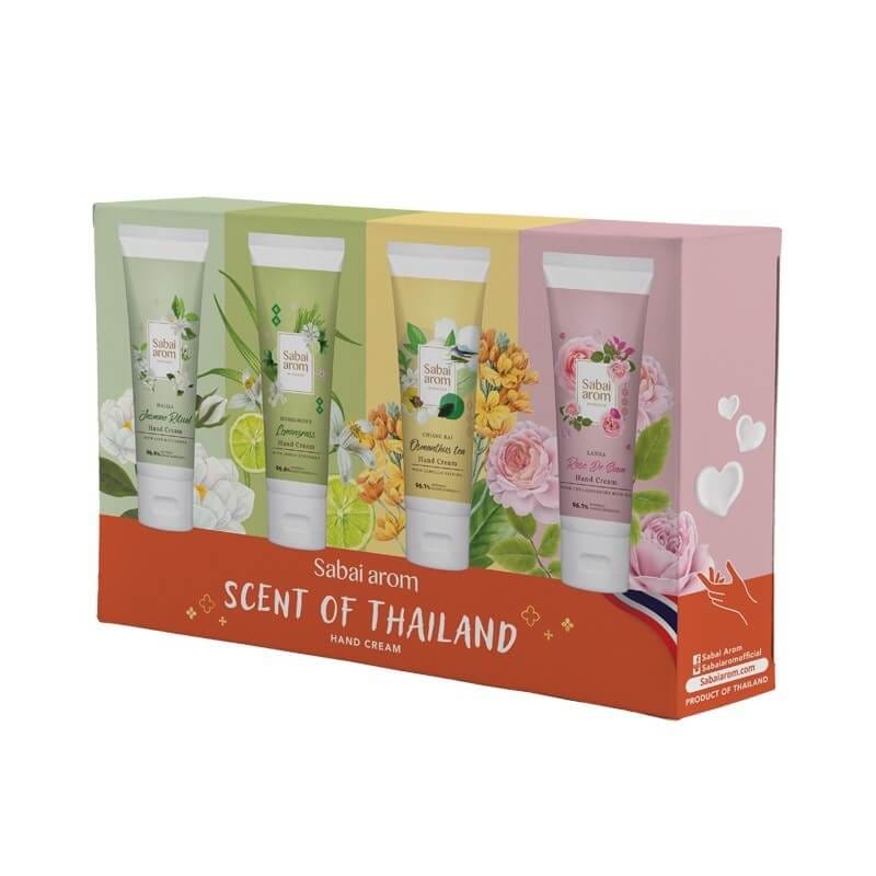 เซ็ตครีมทาบำรุงมือ สบายอารมณ์ SCENT OF THAILAND 75กรัม. จำนวน 4 ชิ้น