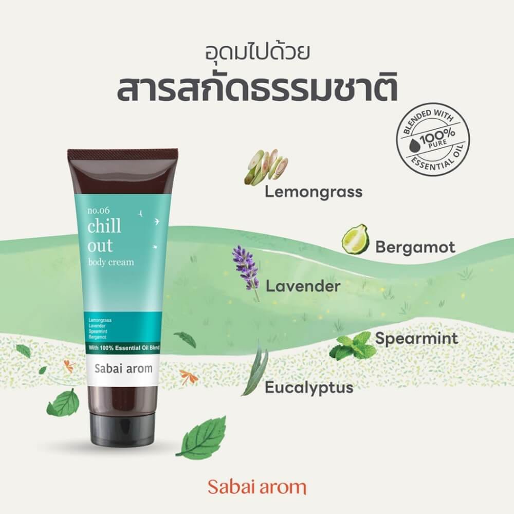 ครีมบำรุงผิว สบายอารมณ์ กลิ่น CHILL OUT 120กรัม. จำนวน 1 ขวด_2
