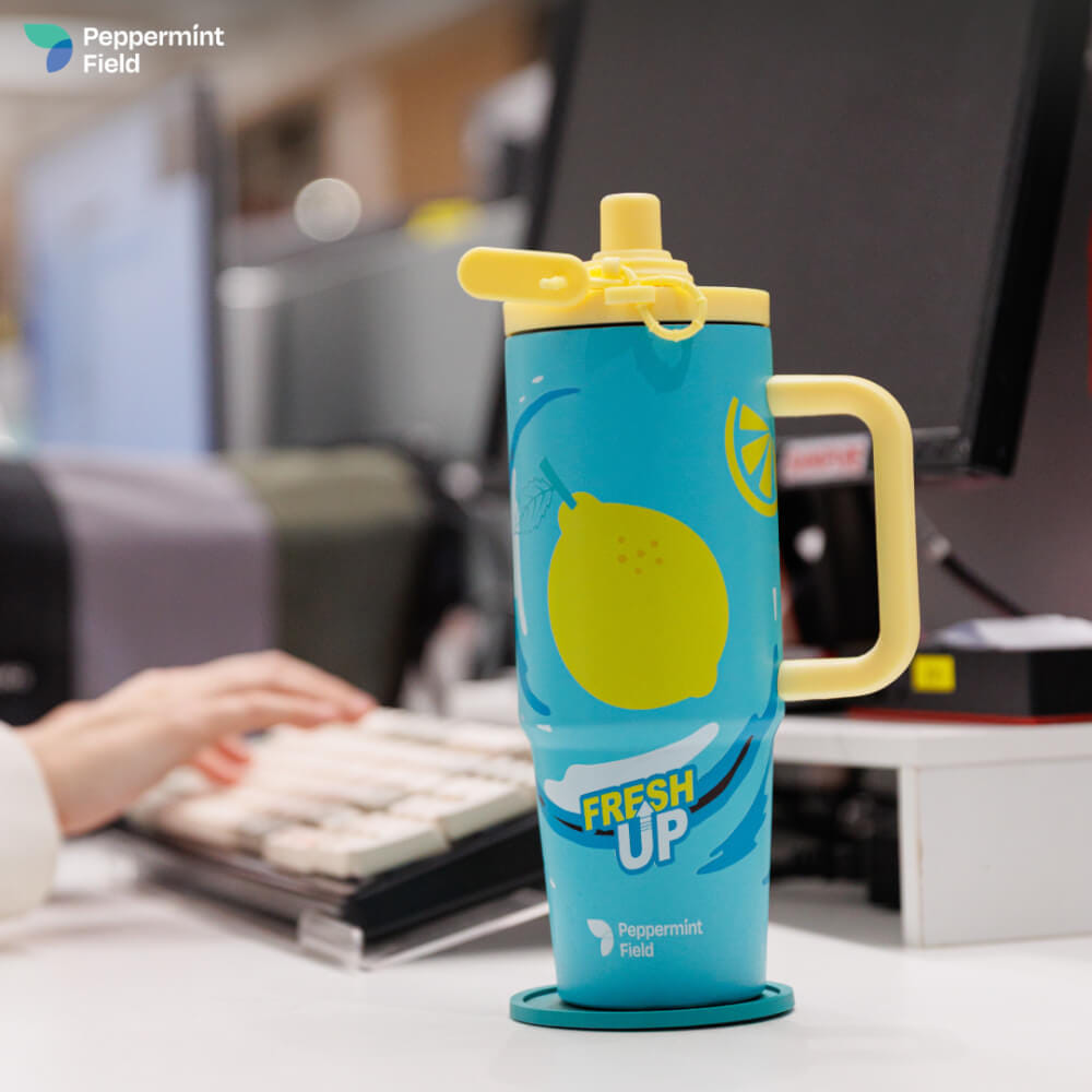 PEPPERMINT FIELD LIMITED EDITION แก้วน้ำเก็บความเย็น ลาย FRESH UP ขนาด 900ML_3