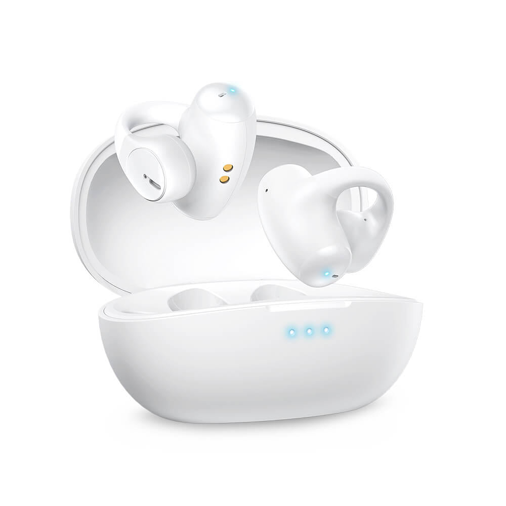 หูฟังเกมมิ่งไร้สาย ONIKUMA T306 TWS EAR CLIP DESIGN BLUETOOTH HEADSET - สีขาว