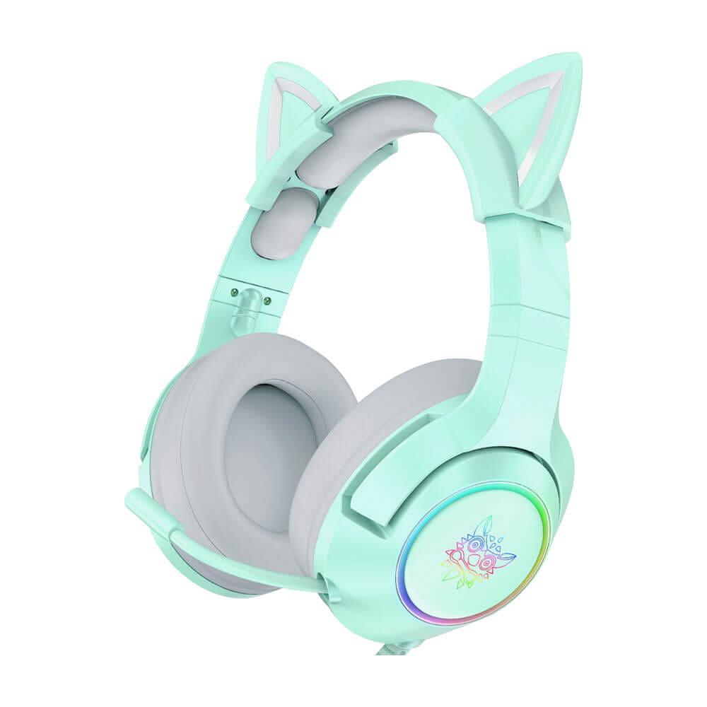 หูฟังเกมมิ่ง ONIKUMA K9 CAT EARS GAMING HEADSET - สีเขียว (3.5)