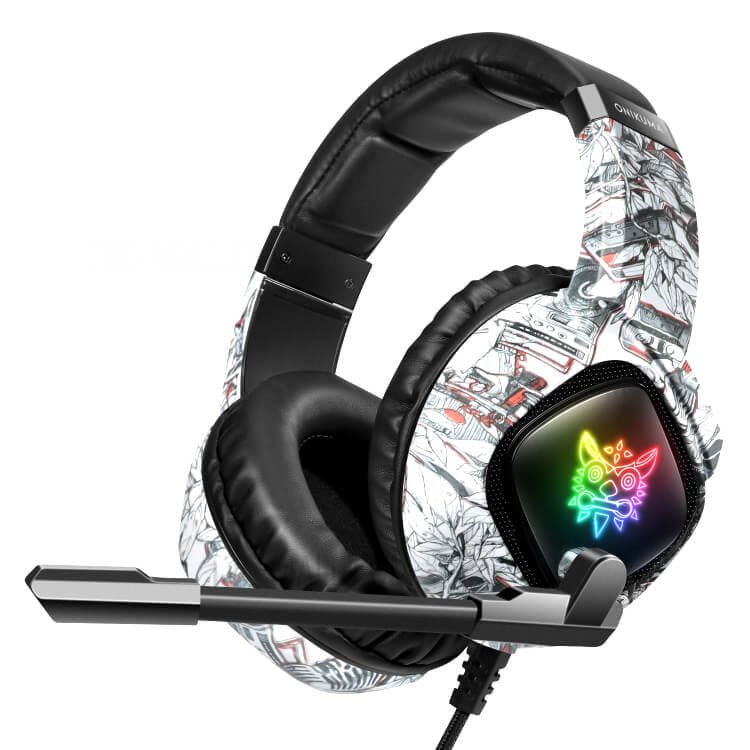 หูฟังเกมมิ่ง ONIKUMA K19 GAMING HEADSET - ลายพลางสีขาว
