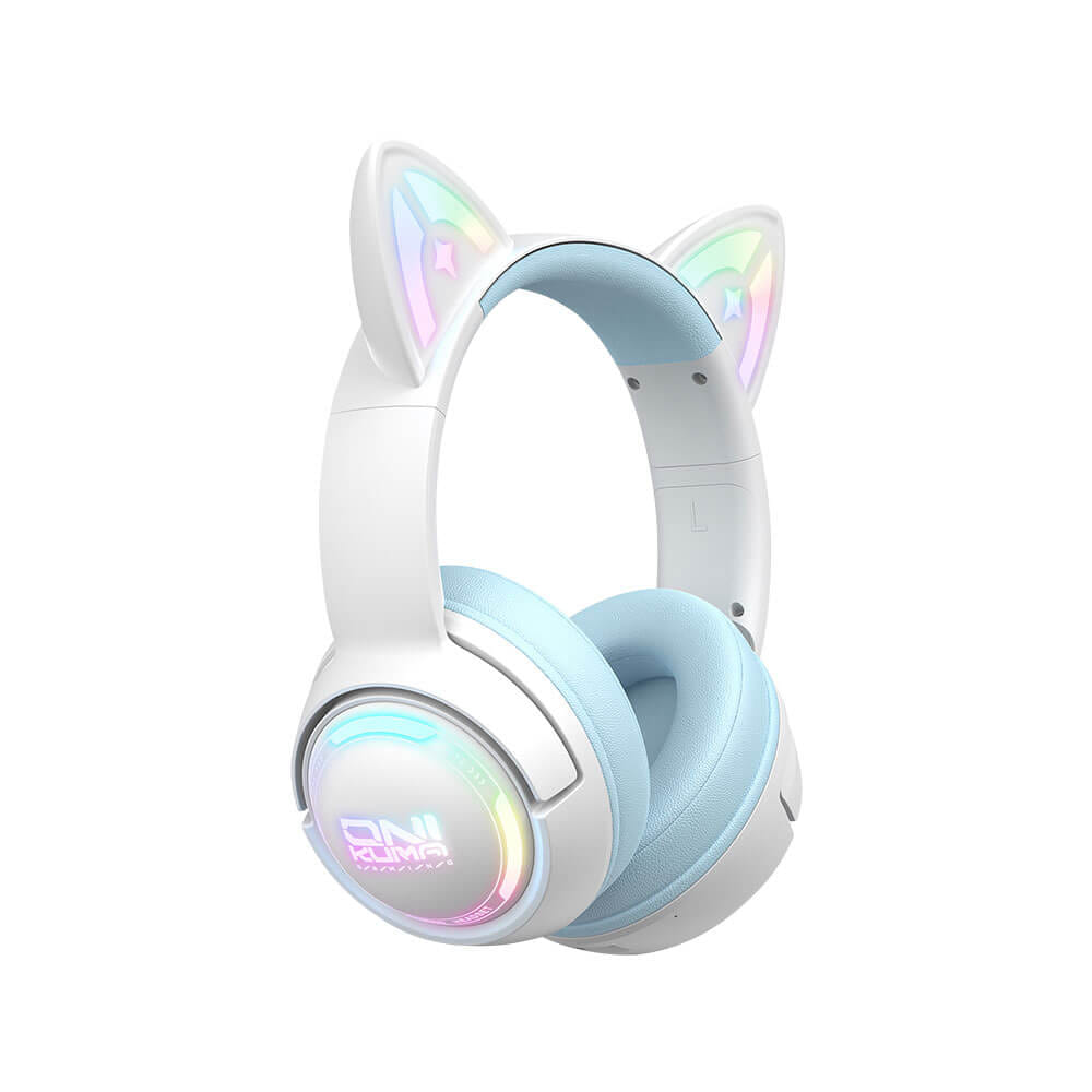 หูฟังเกมมิ่ง ONIKUMA GT838 เชื่อมต่อได้ 3 โหมด BLUETOOTH 5.3 / USB-C / 2.4G DONGLE - สีฟ้า_0