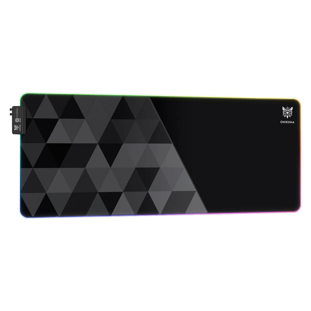 แผ่นรองเมาส์เกมมิ่ง ONIKUMA MP006 RGB GAMING MOUSEPAD ขนาด 800 X 300 X 4 มม. - สีดำ_0