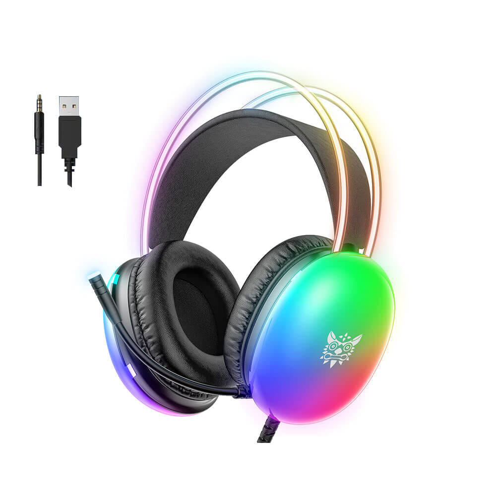หูฟังเกมมิ่ง ONIKUMA X25 RGB GAMING HEADSET - สีดำ (3.5)_0