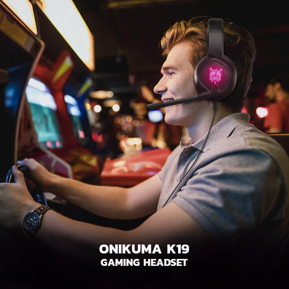 หูฟังเกมมิ่ง ONIKUMA K19 GAMING HEADSET - สีดำ_1