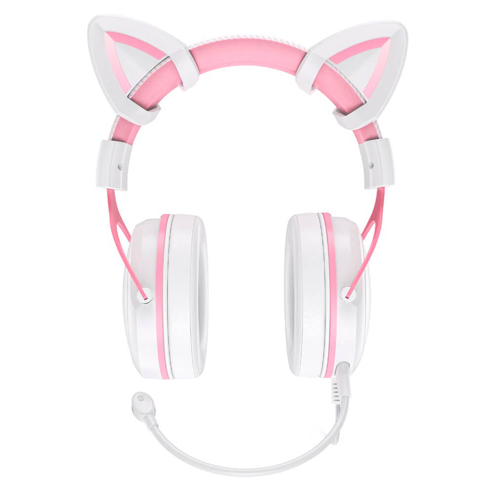 หูฟังเกมมิ่ง ONIKUMA X10 CAT EARS GAMING HEADSET - สีขาว_1