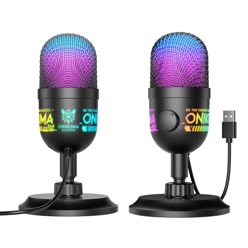 ไมโครโฟน ONIKUMA M930 ไมค์แบบตั้งโต๊ะ สำหรับเล่นเกม สตรีมมิ่ง ฯลฯ - สีดำ_1
