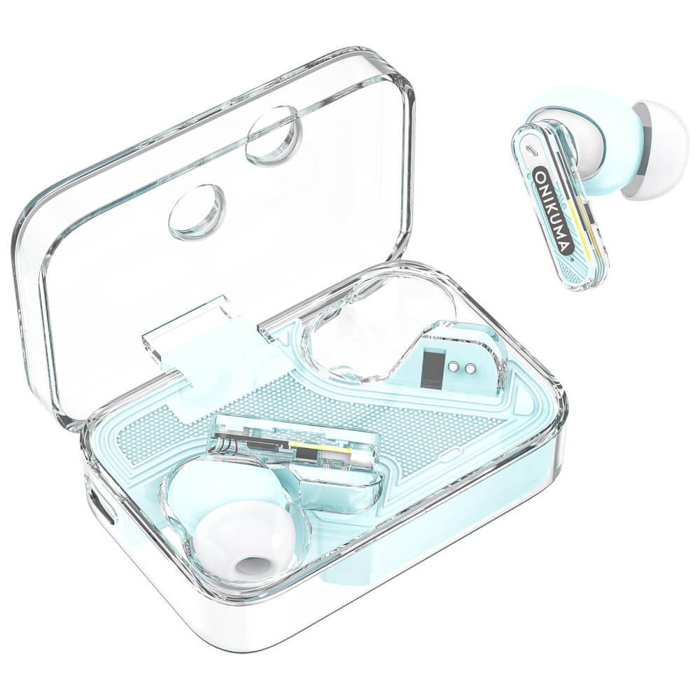 หูฟังเกมมิ่งไร้สาย ONIKUMA T5 IN-EAR BLUETOOTH EARPHONE - สีน้ำเงิน_2