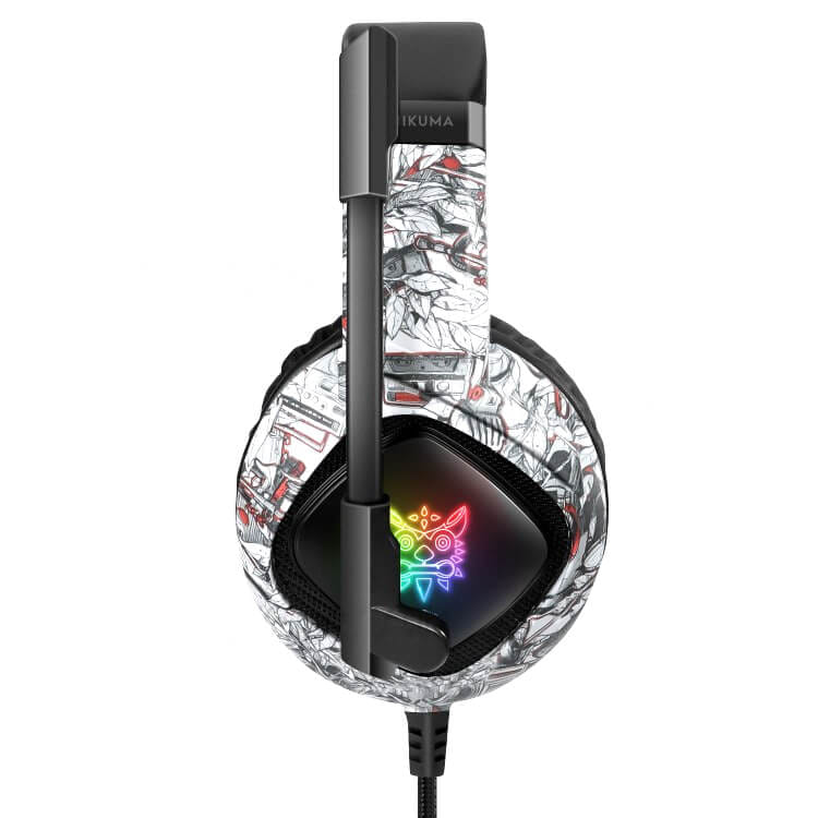 หูฟังเกมมิ่ง ONIKUMA K19 GAMING HEADSET - ลายพลางสีขาว_2