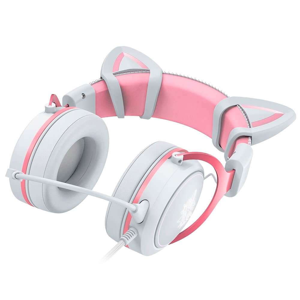หูฟังเกมมิ่ง ONIKUMA X10 CAT EARS GAMING HEADSET - สีขาว_2