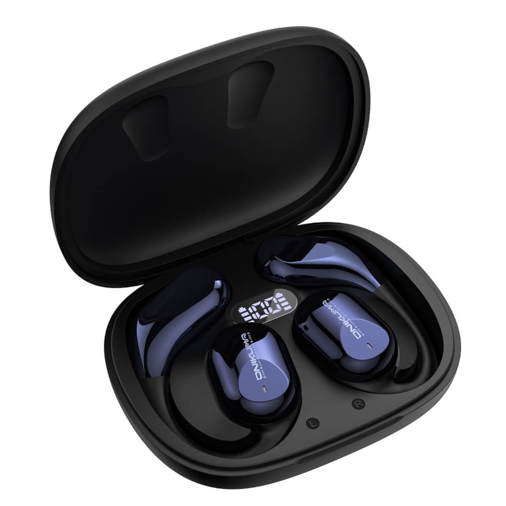 หูฟังไร้สาย ONIKUMA T209 OWS BLUETOOTH EARPHONE มีจอ LED แสดงพลังงาน - สีดำ_3