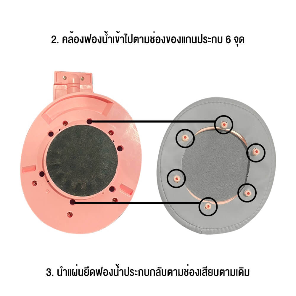ฟองน้ำหูฟัง ONIKUMA ขนาด 8.5 X 10 ซม สำหรับหูฟัง ONIKUMA K9