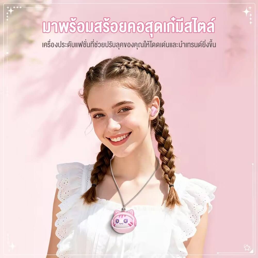 หูฟังไร้สาย ONIKUMA TX603 WIRELESS NECKBAND EARPHONES - สีดำ_5