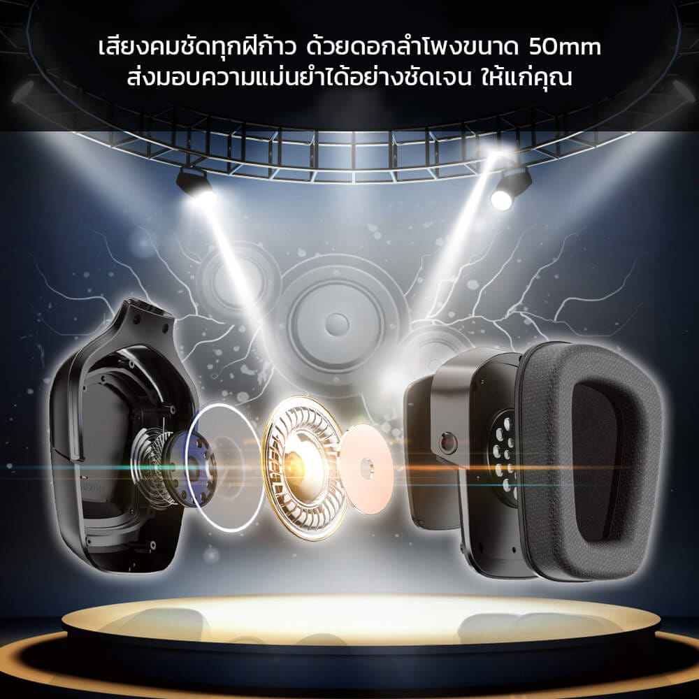หูฟังเกมมิ่ง ONIKUMA K20 GAMING HEADSET - สีดำ_6