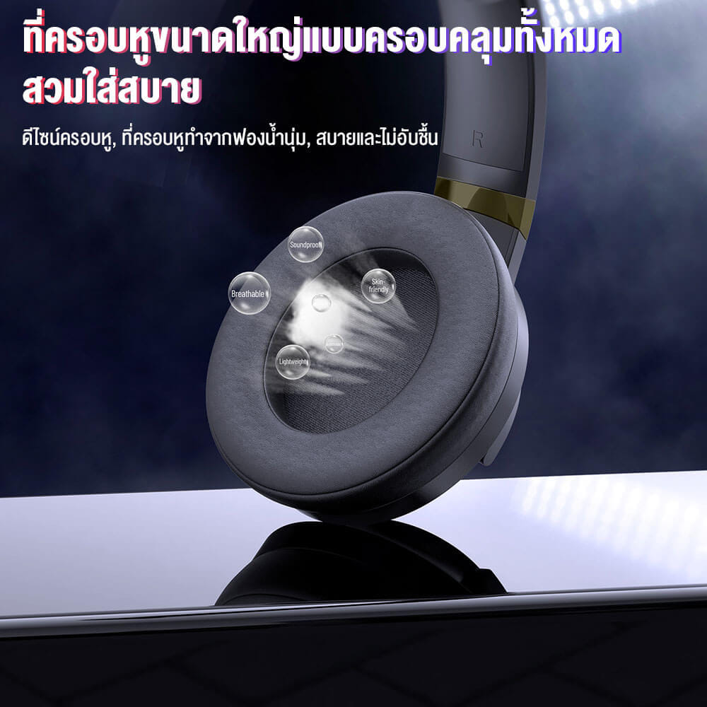 หูฟังเกมมิ่ง ONIKUMA X30 CAT EAR RGB GAMING HEADSET - สีดำ_7