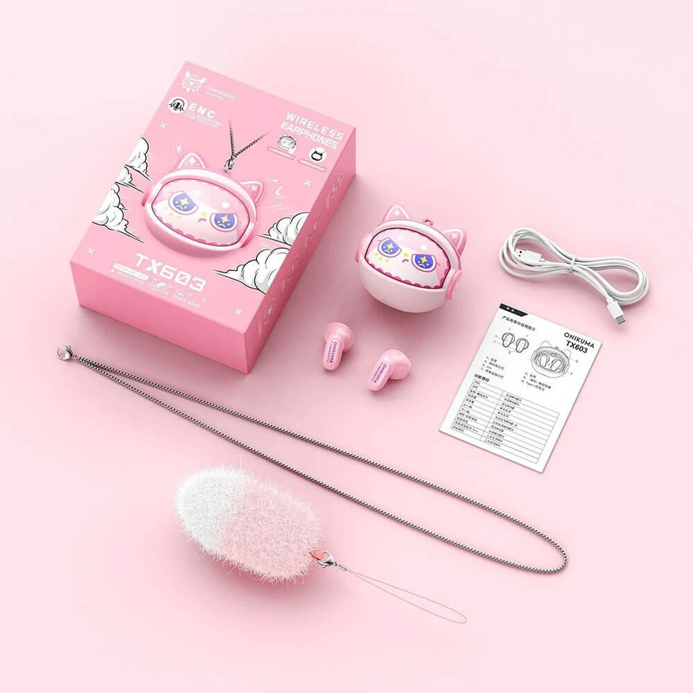 หูฟังไร้สาย ONIKUMA TX603 WIRELESS NECKBAND EARPHONES - สีดำ_7