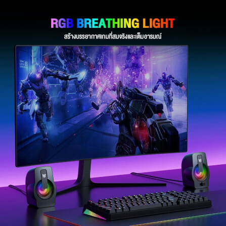 ลำโพง ONIKUMA L10 RGB STEREO (USB) -  สีดำ_3