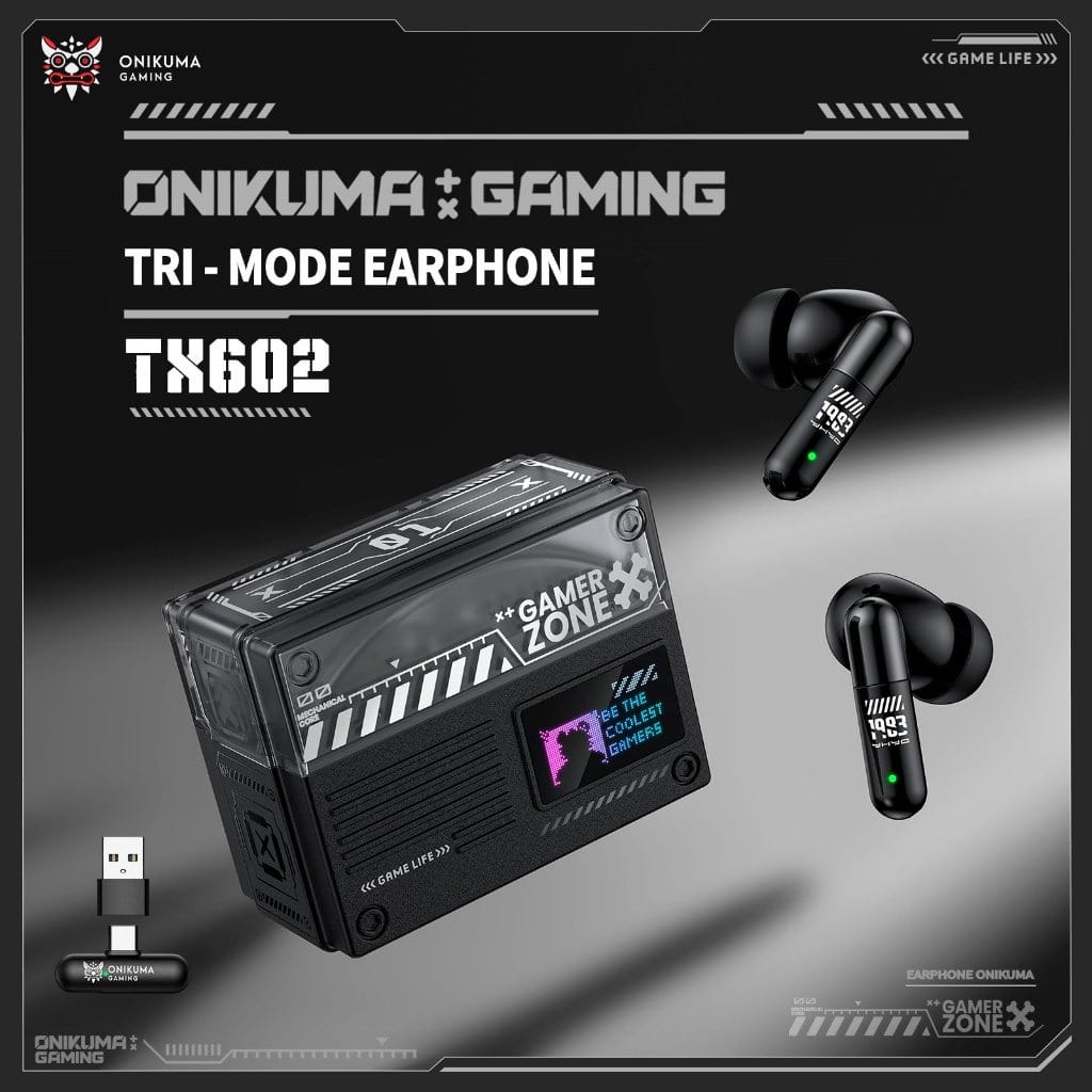 หูฟังเกมมิ่งไร้สาย ONIKUMA TX602 - สีดำ_4