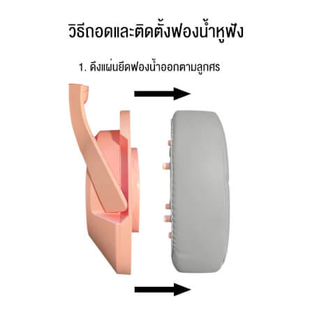 ฟองน้ำหูฟัง ONIKUMA ขนาด 8.5 X 10 ซม สำหรับหูฟัง ONIKUMA K9_4