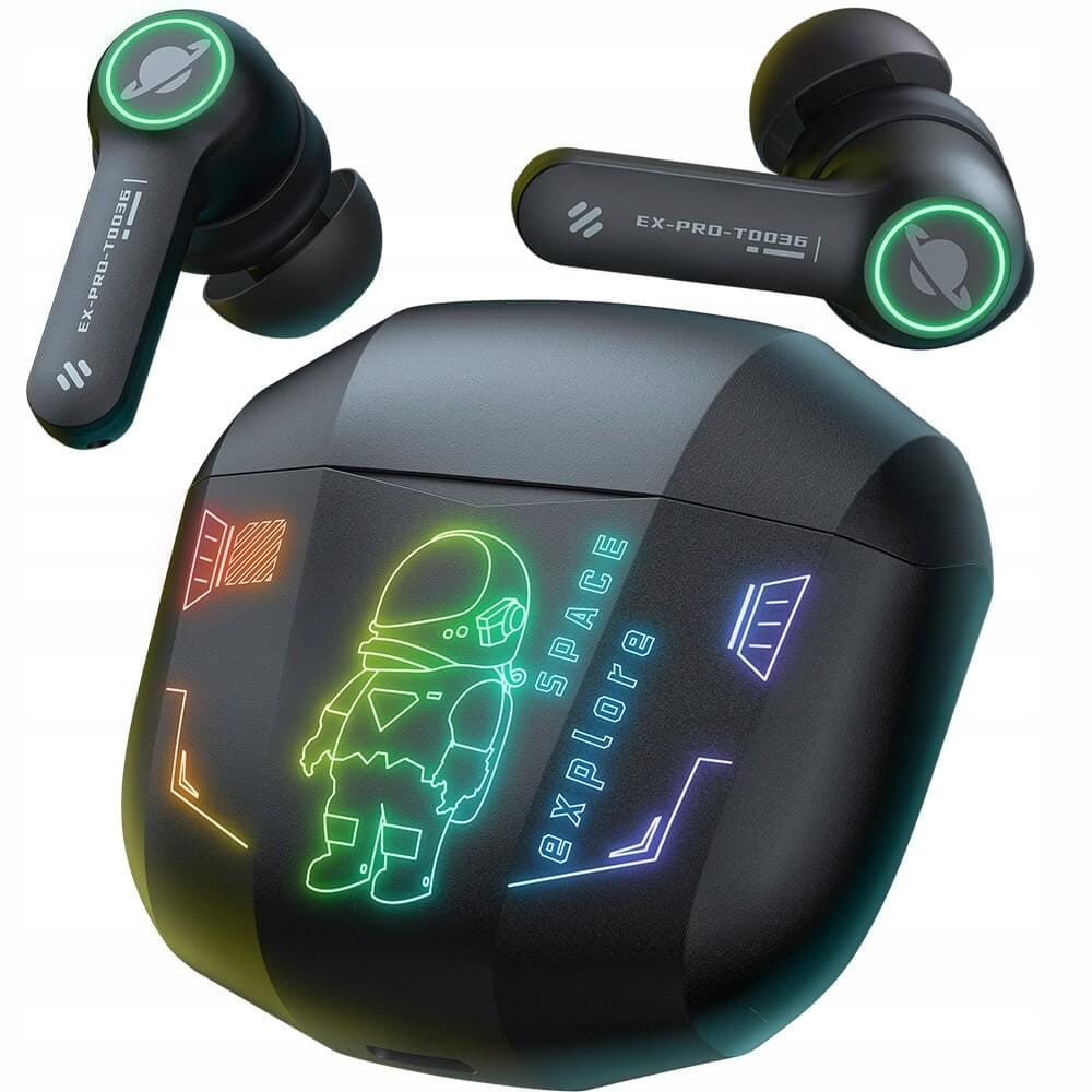 หูฟังเกมมิ่งไร้สาย ONIKUMA T36 มาพร้อมแสงไฟ RGB - อวกาศ_0
