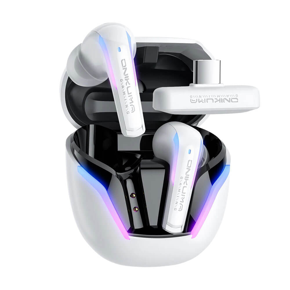 หูฟังเกมมิ่งไร้สาย ONIKUMA T27 ไมโครโฟน ENC - สีขาว