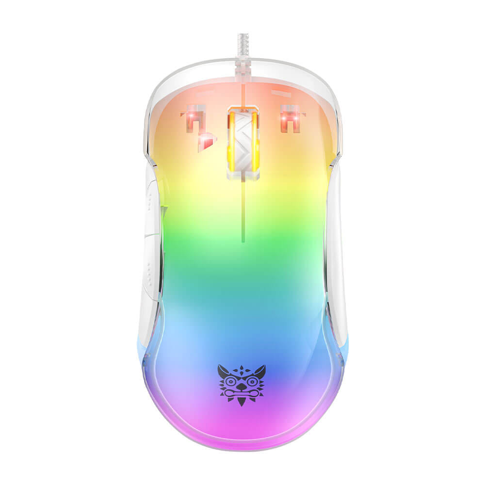 เมาส์เกมมิ่ง ONIKUMA CW925 RGB BACKLIT WIRED GAMING MOUSE - ขาว