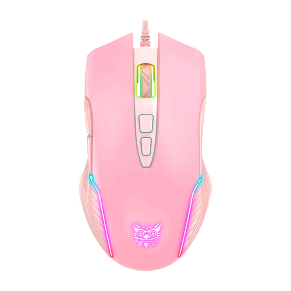 เมาส์เกมมิ่ง ONIKUMA SAKURA GAMING MOUSE - สีชมพู_0