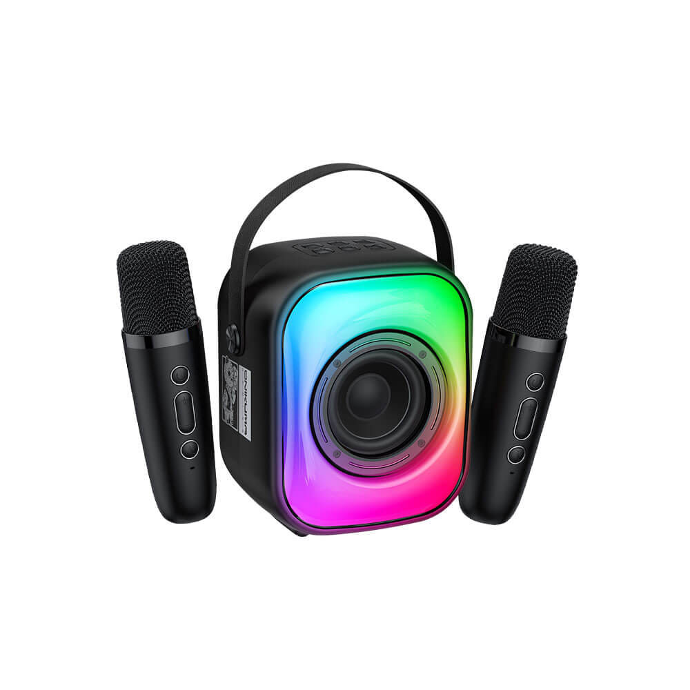 ลำโพงคาราโอเกะ ONIKUMA L7 BLUETOOTH KARAOKE SPEAKER พร้อมไมโครโฟน 2 อัน - สีดำ
