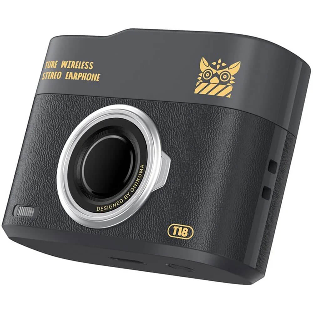 หูฟังเกมมิ่งไร้สาย ONIKUMA T18 รูปทรงสไตล์เรโทร BLUETOOTH 5.3 - สีดำ_1