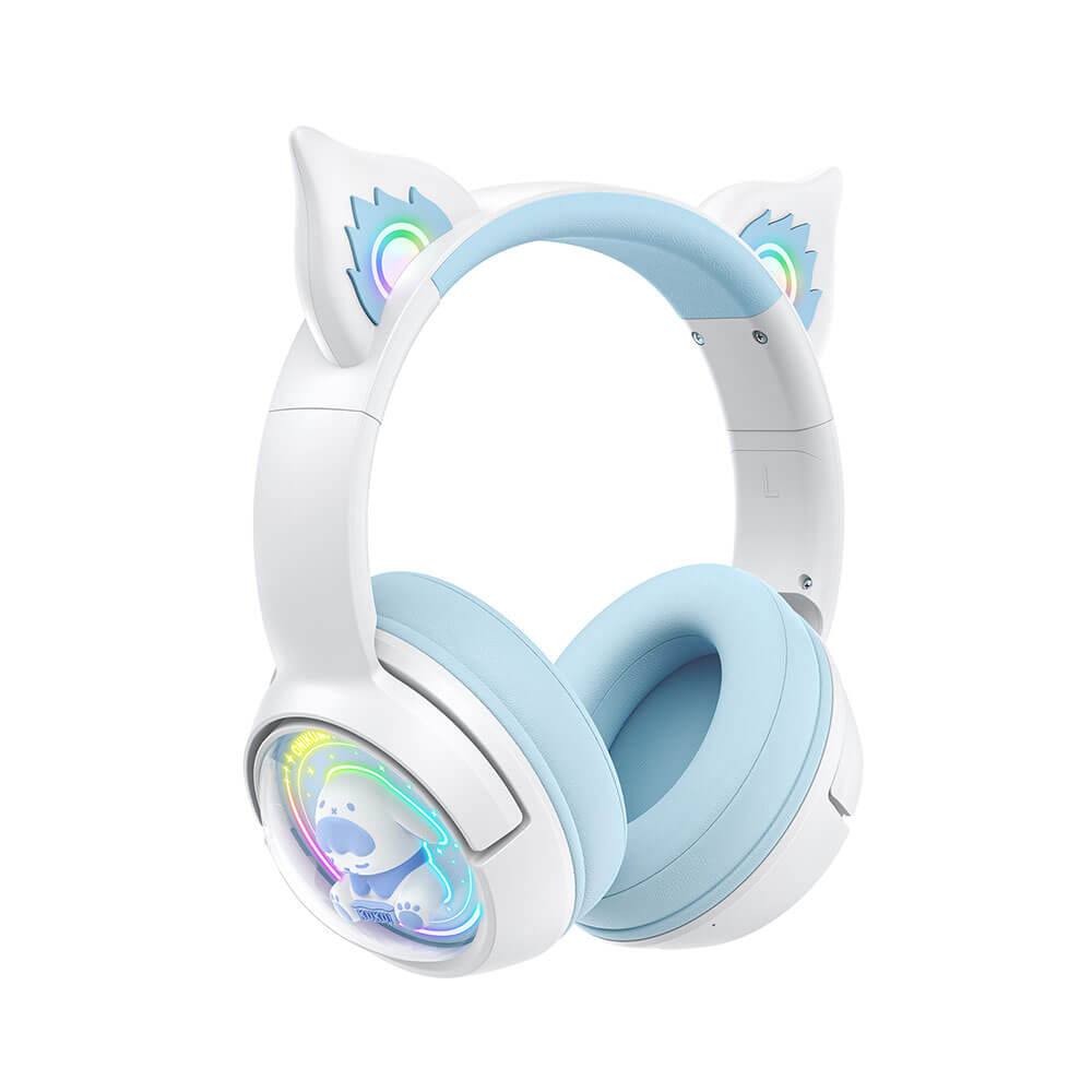 หูฟังเกมมิ่งไร้สาย ONIKUMA KUKU RABBIT GRADIENT เชื่อมต่อได้ 3 โหมด - ขาวฟ้า_1