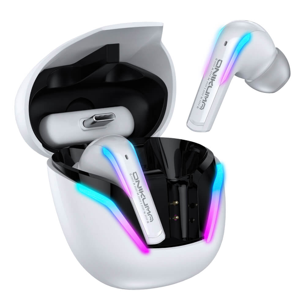 หูฟังเกมมิ่งไร้สาย ONIKUMA T27 ไมโครโฟน ENC - สีขาว_2