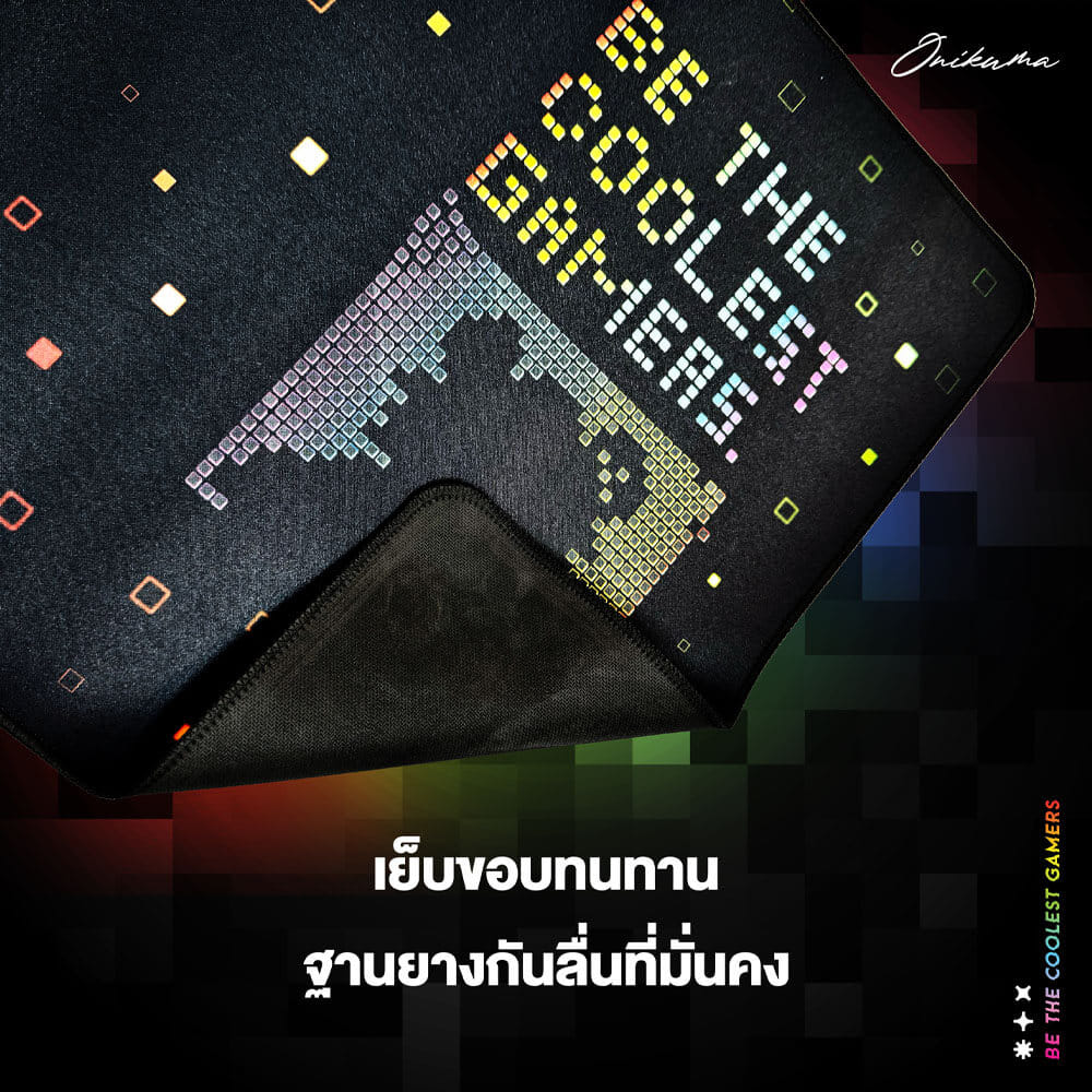 แผ่นรองเมาส์เกมมิ่ง ONIKUMA MP008 - BE THE COOLEST GAMEAS_2