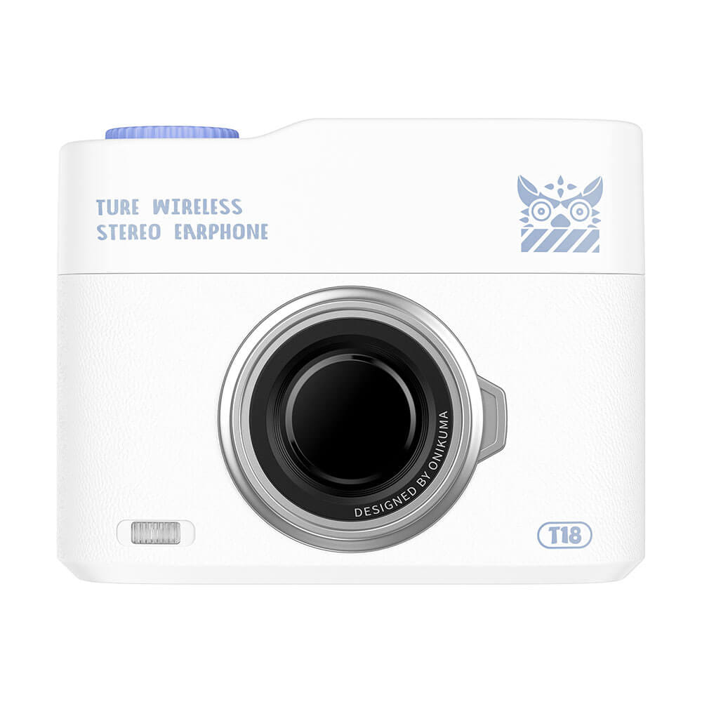 หูฟังเกมมิ่งไร้สาย ONIKUMA T18 รูปทรงสไตล์เรโทร BLUETOOTH 5.3 - สีขาว_3