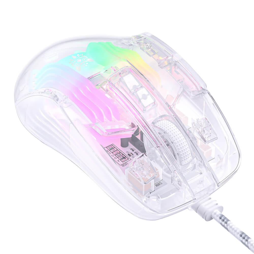 เมาส์เกมมิ่ง ONIKUMA CW923 WIRED ESPORT GAMING MOUSE - โปร่งใส_3
